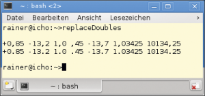 Abbildung 2: Mit regulären Ausdrücken kann C++ das Format von Fließkommazahlen lokalisieren.