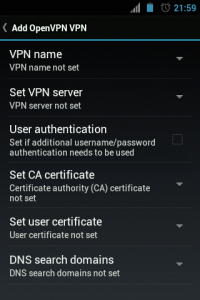 Abbildung 3: Open VPN ist mittlerweile weit verbreitet, auch mit Android ist die Verbindung kein Problem (im Bild: Cyanogenmod).