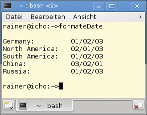 Abbildung 4: Ein kleines C++11-Programm formatiert Datumsangaben für unterschiedliche Regionen.
