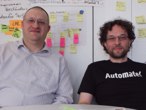 Abbildung 3: Devops bei Immobilienscout24: Systemarchitekt Schlomo Schapiro (links) und Chef der IT-Production, Ingmar Krusch.