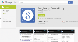 Abbildung 5: Android-Geräte sind zwar nicht Enterprise-ready, meint Google, aber dennoch arbeitet der Konzern an Managementschnittstellen wie der &raquo;Google Apps Device Policy&laquo;-App.