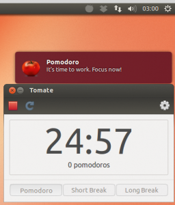 Abbildung 7: Tomate integriert sich gut in den Unity-Desktop.