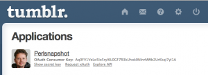 Abbildung 7: … erzeugt die Tumblr-API-Seite bereitwillig den Oauth-Token.