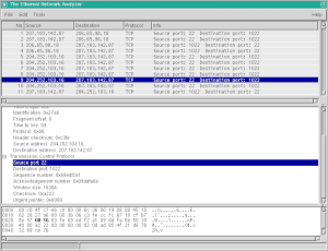 Die gute alte Zeit: Wireshark hieß Ethereal und lief unter Solaris und Linux. (Quelle: https://www.wireshark.org)