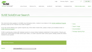 SolidDriver Search - das neue Treiber-Portal von Suse.