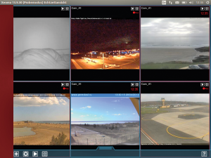 Abbildung 7: Die kommerzielle Surveillance-Software Xeoma lässt den User mehrere Kameras im Blick behalten, auf Wunsch auch Webcams aus dem Internet.