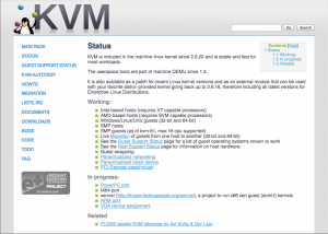 Abbildung 1: KVM hat sich schnell viele Freunde gemacht. Praktisch jede Distribution unterstützt es.
