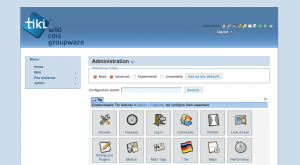 Abbildung 1: Das mit Features gespickte Tiki Wiki überschreitet die Grenze zur Groupware.