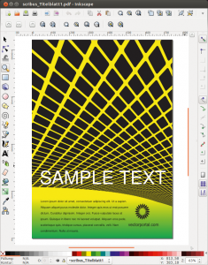 Abbildung 3: … verschluckt Inkscape.