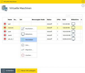 Die Appliance Collax V-Bien und die dort laufenden VMs lassen sich per Weboberfläche bedienen.