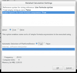 Libre Office 4.2 beschleunigt Berechnungen in Calc durch Nutzung der GPU.
