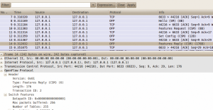 Abbildung 5: Mit Wireshark lässt sich die Kommunikation zwischen Controller und Switches prima mitlesen.