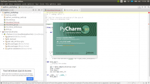 Pycharm 3.1 gibt es in einer freien und einer kommerziellen Version.