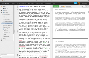 Share Latex ist ein Online-Editor für Latex-Dokumente (Quelle: https://www.sharelatex.com)
