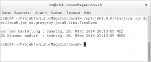 Abbildung 1: Mit dem neuen Zeit-API gelingen auch Berechnungen über die Sommerzeitumstellung hinweg.