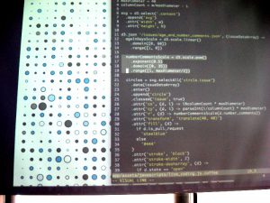 Die Entwicklerin Joanne Cheng programmierte in 50 Zeilen Javascript eine originelle Visualisierung für Github-Issues.