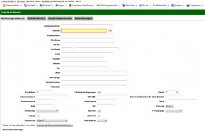 Umfangreiche Eingabemasken, die alle Daten eines Unternehmens erfassen, das verspricht Kivitendo.