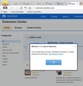 Abbildung 1: In den Genuss der Maxthon-Extensions und -Skins kommen Linux-Nutzer derzeit nicht. Sie finden Addons im Chrome Web Store.