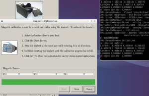 Abbildung 3: Beim Kalibrieren dreht der User die VR-Brille mehrmals um die drei Achsen.