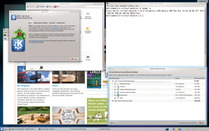 Abbildung 4: Anderer Desktop, gleiches System: Mit Kubuntu und ein paar zusätzlichen Paketen wird aus dem ehemaligen Unity schnell ein KDE.