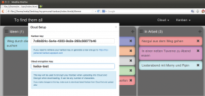Abbildung 6: Optional hinterlegen Benutzer in My Personal Kanban die Zugangsdaten zu ihrem Google-Konto, erhalten vom Entwickler einen Schlüssel und speichern ihre Boards dann in seiner Cloud.