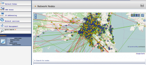Abbildung 3: Auch in Athens Wireless Metropolitan Network ballen sich zahlreiche Knoten.