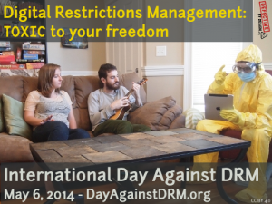 Kampagnen-Motiv des Day Against DRM 2014.