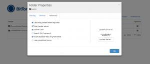 Die neue Version von Btsync mit neuem Web-UI. (Quelle: http://blog.bittorrent.com)