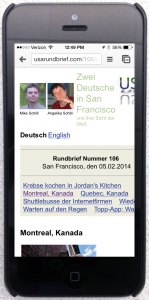 Abbildung 3: Die HTML-&raquo;meta&laquo;-Anweisung an den Viewport unterdrückt die Zoomfunktion des iPhone. Die Folge ist abgeschnittener Text.