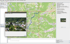 Abbildung 3: GPS Prune fügt Fotos zu Trackpunkten hinzu. Der Routenplaner wertet vorhandene Exif-Informationen aus und liest dazu die Koordinaten ein.