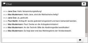 Neu in Open Slides 1.6: der Gruppen-Chat.