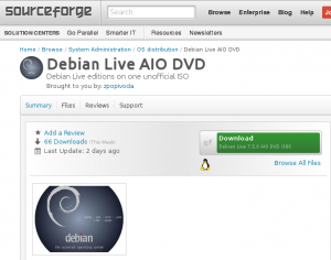 Debian All in One kombinert die verschiedenen Desktop-Flavors in einem ISO-Image.