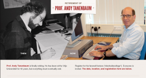 Vom Abschied geprägt: Tanenbaums Webseite.
