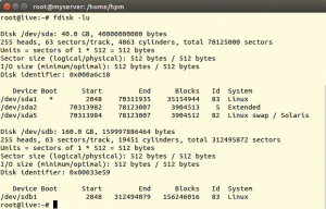 Abbildung 1: Die erste Festplatte ist 40 GByte groß, als zweite Disk präsentiert der Raid-Controller eine 160-GByte-Platte, die aber eigentlich ein Raid 0 aus zwei 80-GByte-Platten ist.