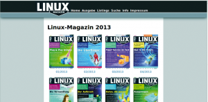 Abbildung 1: Die Bezeichnung Mega-Archiv ist berechtigt: Die erste Seite der DVD enthält alle Artikel, die in 20 Jahren Linux-Magazin erschienen sind.