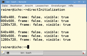 Abbildung 2: Klassische und direkte Initialisierung von Klassenelementen führen zu gleichen Ergebnissen.