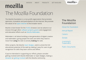 Abbildung 2: Die Mozilla Foundation betreut den Firefox, Netscape gab die Starthilfe vor rund zehn Jahren.