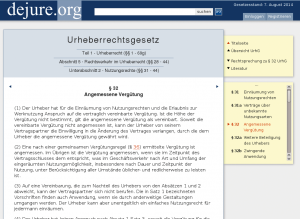 Abbildung 5: Dass ein Urheber "unentgeltlich ein einfaches Nutzungsrecht für jedermann" einräumen kann, ist erst seit 2002 im deutschen Urheberrechtsgesetz verankert. Seit der Regelung von 2007 ist dafür auch keine Schriftform mehr erforderlich.