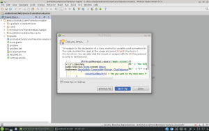 Abbildung 5: Die Entwicklungsumgebung Android Studio arbeitet auch problemlos unter Linux.