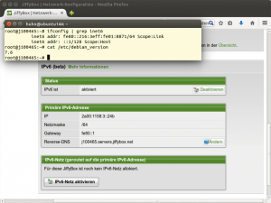 Abbildung 6: Jiffybox bietet native IPv6-Konnektivität für den Dualbetrieb mit IPv4. Anwender aktivieren das derzeit als experimentell gekennzeichnete Feature per Mausklick.