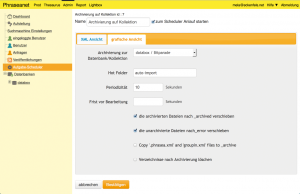 Abbildung 2: Über so genannte Hot Folder überwacht Phraseanet Verzeichnisse in vordefinierten Abständen und importiert neue Dateien automatisch.