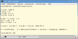 Abbildung 3: Dank der in C++11 eingeführten benutzerdefinierten Literals können Entwickler besser mit Einheiten rechnen.