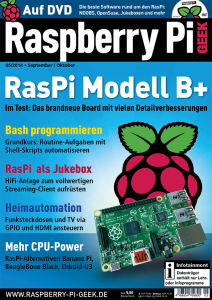 Abbildung 2: Der "Raspberry Pi Geek" 05/2014 liegt als kopierschutzfreies PDF auf der DVD.
