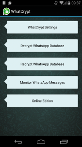 Abbildung 3: Weil Whatsapp einen Fehler in seinen Crypto-Funktionen aufweist, kann Whatcrypt alle Daten lesbar machen.