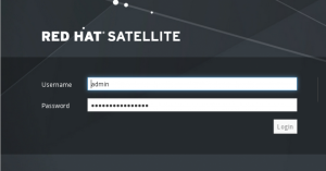 Abbildung 3: Geschafft: Nach der Satellite-Installation präsentiert sich das Frontend im Webbrowser.