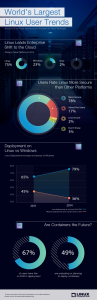 Visualisierte Umfrageergebnisse der Linux-Foundation (Quelle: www.linuxfoundation.org)