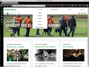 Abbildung 1: Kommerziell oder nicht? Auf einer Webseite hat der Deutschlandfunk ein mit CC-BY-NC-Lizenz ausgestattetes Bild verwendet.