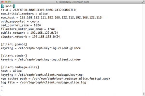 Abbildung 3: Ein existierender Ceph-Cluster lässt sich über einen Eintrag wie diesen schnell um ein Ceph Object Gateway erweitern.