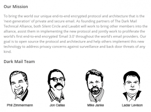 Abbildung 5: Das prominente Team von Darkmail respektive Dime.