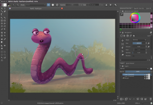 Transformationen mit "Liquify". (Quelle: krita.org)